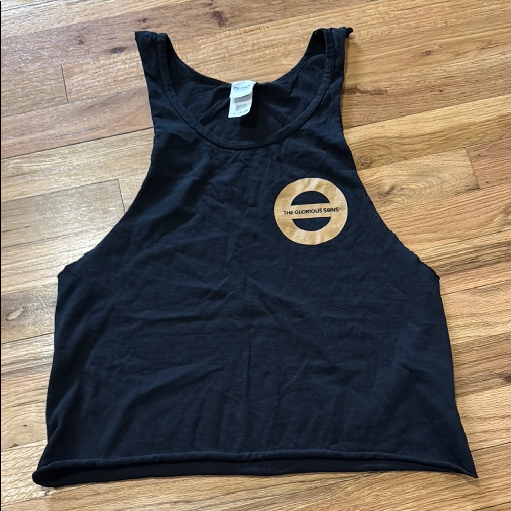 Black Glorious Sons Band Shirt Cut Up Tank Top Concert Tee